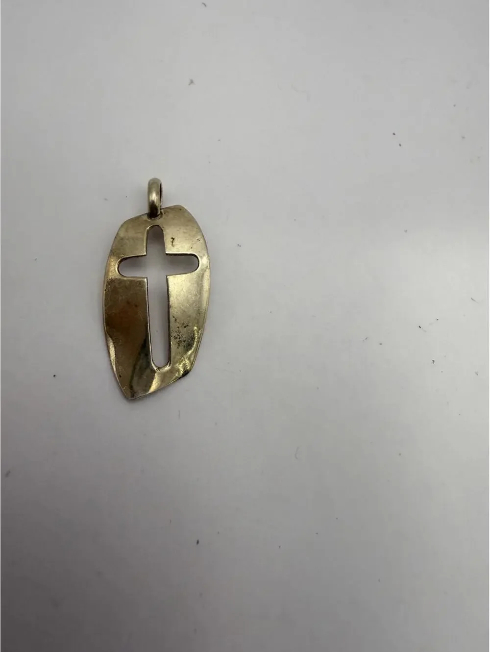 Vintage Silver Christian Cross Pendant